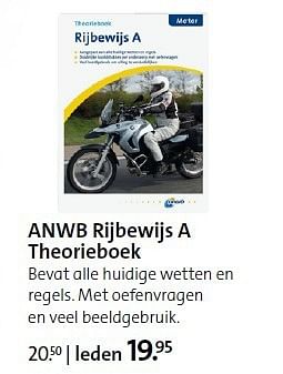 Aanbiedingen Anwb rijbewijs a theorieboek - Huismerk - ANWB - Geldig van 01/09/2014 tot 14/09/2014 bij ANWB