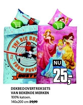 Aanbiedingen Dekbedovertreksets van bekende merken - Huismerk - Jysk - Geldig van 01/09/2014 tot 14/09/2014 bij Jysk
