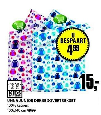 Aanbiedingen Unna junior dekbedovertrekset - Huismerk - Jysk - Geldig van 01/09/2014 tot 14/09/2014 bij Jysk