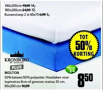 Aanbiedingen Molton - Kronborg - Geldig van 01/09/2014 tot 14/09/2014 bij Jysk