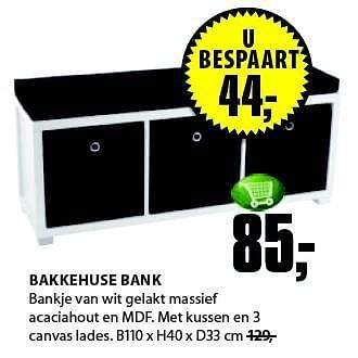 Aanbiedingen Bakkehuse bank - Huismerk - Jysk - Geldig van 01/09/2014 tot 14/09/2014 bij Jysk