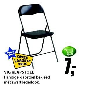 Aanbiedingen Vig klapstoel - Huismerk - Jysk - Geldig van 01/09/2014 tot 14/09/2014 bij Jysk