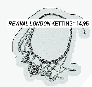 Aanbiedingen Revival london ketting - Revival London - Geldig van 01/09/2014 tot 21/09/2014 bij Vroom & Dreesman