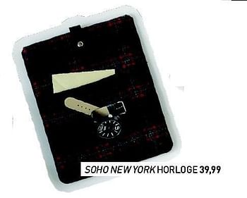 Aanbiedingen Soho new yorkhorloge - Soho - Geldig van 01/09/2014 tot 21/09/2014 bij Vroom & Dreesman