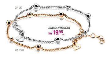 Aanbiedingen Zilveren armbanden - Zinzi - Geldig van 01/09/2014 tot 21/09/2014 bij Vroom & Dreesman