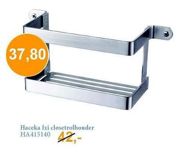 Aanbiedingen Haceka ixi closetrolhouder ha415140 - Haceka - Geldig van 01/09/2014 tot 30/09/2014 bij Sanitairwinkel