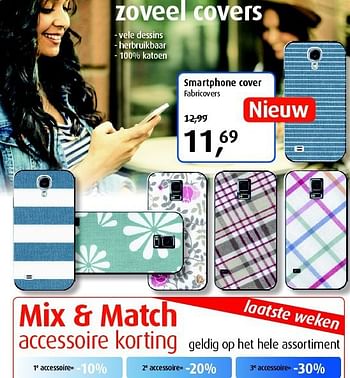 Aanbiedingen Smartphone cover fabricovers - Huismerk - Belcompany - Geldig van 01/09/2014 tot 05/10/2014 bij Belcompany