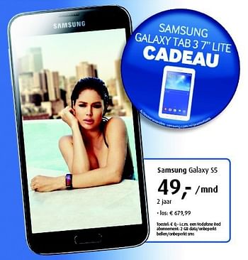 Aanbiedingen Samsung galaxy s5 - Samsung - Geldig van 01/09/2014 tot 05/10/2014 bij Belcompany