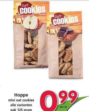 Aanbiedingen Hoppe mini oat cookies - Hoppe - Geldig van 04/09/2014 tot 10/09/2014 bij Attent