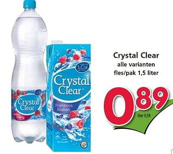 Aanbiedingen Crystal clear - Crystal Clear - Geldig van 04/09/2014 tot 10/09/2014 bij Attent