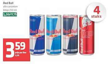 Aanbiedingen Red bull - Red Bull - Geldig van 04/09/2014 tot 10/09/2014 bij Spar