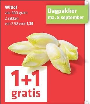 Aanbiedingen Witlof - Huismerk - Spar  - Geldig van 04/09/2014 tot 10/09/2014 bij Spar