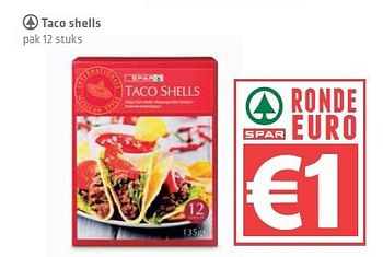 Aanbiedingen Taco shells - Spar - Geldig van 04/09/2014 tot 10/09/2014 bij Spar