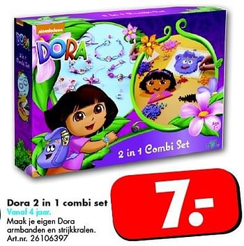 Aanbiedingen Dora 2 in 1 combi set - Dora - Geldig van 06/09/2014 tot 21/09/2014 bij Bart Smit