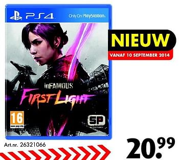 Aanbiedingen Playstation 4 first ligia - Sony Computer Entertainment Europe - Geldig van 06/09/2014 tot 21/09/2014 bij Bart Smit