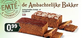 Aanbiedingen Ambachtelijke ontbijt- of kandijkoek - Huismerk - Em-té - Geldig van 07/09/2014 tot 13/09/2014 bij Em-té