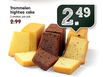 Aanbiedingen Trommelen hightea cake - Trommelen - Geldig van 07/09/2014 tot 13/09/2014 bij Em-té