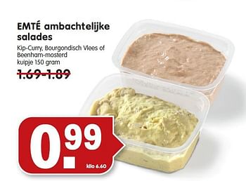 Aanbiedingen Emté ambachtelijke salades - Huismerk - Em-té - Geldig van 07/09/2014 tot 13/09/2014 bij Em-té