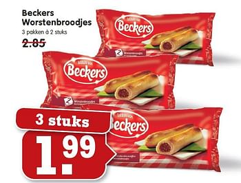 Aanbiedingen Beckers worstenbroodjes - Beckers - Geldig van 07/09/2014 tot 13/09/2014 bij Em-té