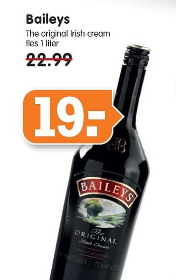 Aanbiedingen Baileys the original irish cream - Baileys - Geldig van 07/09/2014 tot 13/09/2014 bij Em-té