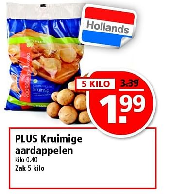 Aanbiedingen Plus kruimige aardappelen - Huismerk - Plus - Geldig van 07/09/2014 tot 13/09/2014 bij Plus