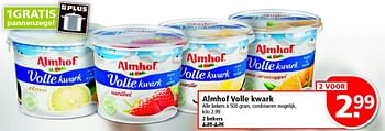Aanbiedingen Almhof volle kwark - Almhof - Geldig van 07/09/2014 tot 13/09/2014 bij Plus