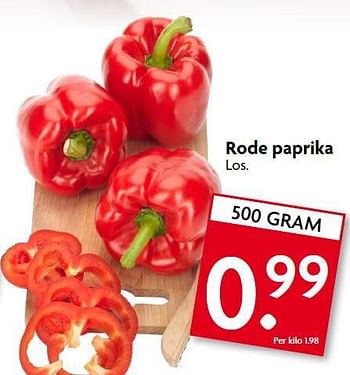 Aanbiedingen Rode paprika - Huismerk - Deka Markt - Geldig van 07/09/2014 tot 13/09/2014 bij Deka Markt