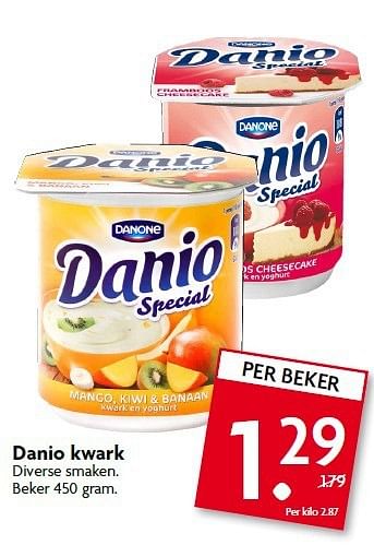 Aanbiedingen Danio kwark diverse smaken - Danone - Geldig van 07/09/2014 tot 13/09/2014 bij Deka Markt