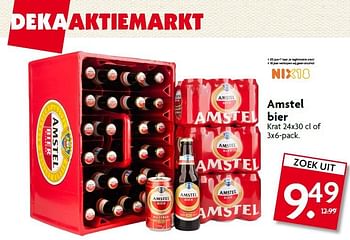 Aanbiedingen Amstel bier - Amstel - Geldig van 07/09/2014 tot 13/09/2014 bij Deka Markt