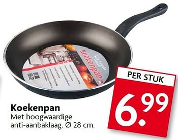 Aanbiedingen Koekenpan met hoogwaardige anti-aanbaklaag - Huismerk - Deka Markt - Geldig van 07/09/2014 tot 13/09/2014 bij Deka Markt