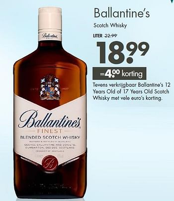 Aanbiedingen Scotch whisky - Ballantine's - Geldig van 07/09/2014 tot 20/09/2014 bij Mitra