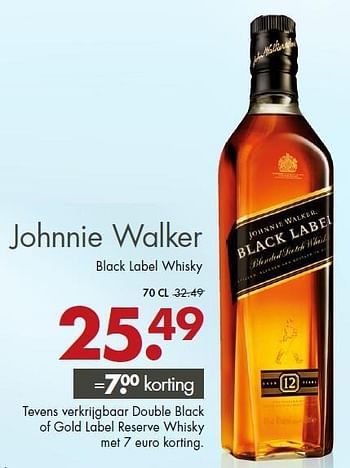 Aanbiedingen Black label whisky - Johnnie Walker - Geldig van 07/09/2014 tot 20/09/2014 bij Mitra