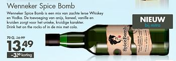 Aanbiedingen Wenneker spice bomb - Wenneker - Geldig van 07/09/2014 tot 20/09/2014 bij Mitra