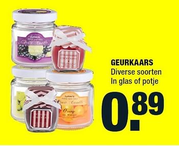 Aanbiedingen Geurkaars diverse soorten in glas of potje - Huismerk - Big Bazar - Geldig van 08/09/2014 tot 14/09/2014 bij Big Bazar