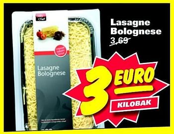 Aanbiedingen Lasagne bolognese - Huismerk - Nettorama - Geldig van 08/09/2014 tot 14/09/2014 bij Nettorama