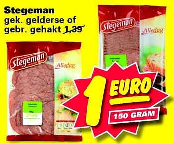 Aanbiedingen Stegeman gek. gelderse of gebr. gehakt - Stegeman - Geldig van 08/09/2014 tot 14/09/2014 bij Nettorama