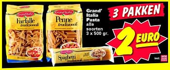 Aanbiedingen Grand` italia pasta - grand’italia - Geldig van 08/09/2014 tot 14/09/2014 bij Nettorama