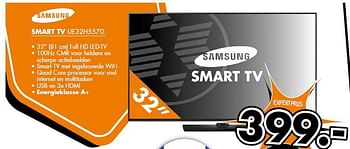 Aanbiedingen Samsung smart tv ue32h5570 - Samsung - Geldig van 08/09/2014 tot 14/09/2014 bij Expert