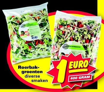 Aanbiedingen Roerbakgroenten diverse smaken - Huismerk - Nettorama - Geldig van 08/09/2014 tot 14/09/2014 bij Nettorama