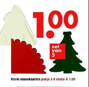 Aanbiedingen Kerst stanskaarten - Huismerk - Wibra - Geldig van 08/09/2014 tot 20/09/2014 bij Wibra