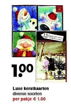 Aanbiedingen Luxe kerstkaarten - Huismerk - Wibra - Geldig van 08/09/2014 tot 20/09/2014 bij Wibra