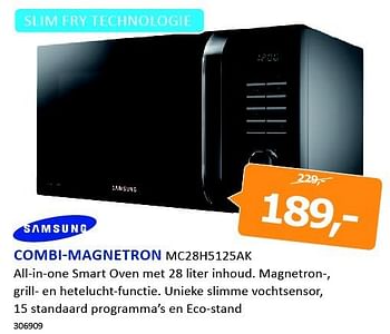 Aanbiedingen Samsung combi-magnetron mc28h5125ak - Samsung - Geldig van 08/09/2014 tot 21/09/2014 bij De Harense Smid