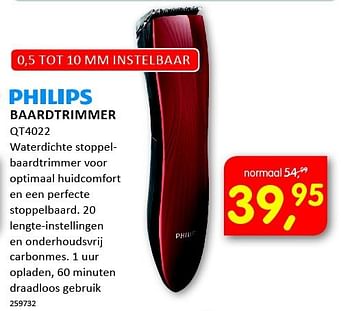 Aanbiedingen Philips baardtrimmer qt4022 - Philips - Geldig van 08/09/2014 tot 21/09/2014 bij It's Electronics