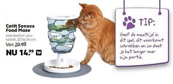 Aanbiedingen Catit senses food maze - Catit Senses - Geldig van 08/09/2014 tot 21/09/2014 bij Pets Place