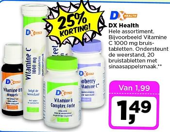 Aanbiedingen Dx health hele assortiment - Huismerk - Dirx Drogisterijen - Geldig van 09/09/2014 tot 15/09/2014 bij Dirx Drogisterijen