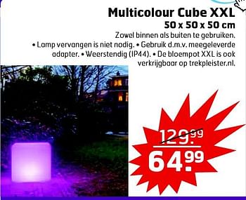 Aanbiedingen Multicolour cube xxl - Huismerk - Trekpleister - Geldig van 09/09/2014 tot 21/09/2014 bij Trekpleister