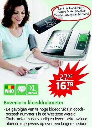Aanbiedingen Bovenarm bloeddrukmeter - Huismerk - Trekpleister - Geldig van 09/09/2014 tot 21/09/2014 bij Trekpleister