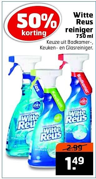 Aanbiedingen Witte reus reiniger - Witte reus - Geldig van 09/09/2014 tot 21/09/2014 bij Trekpleister
