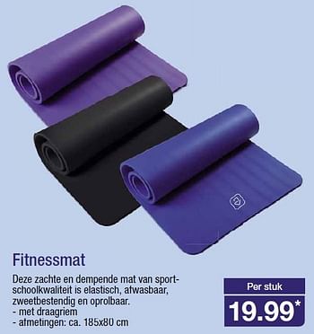 Aanbiedingen Fitnessmat deze zachte en dempende mat van sportschoolkwaliteit is elastisch - Huismerk - Aldi - Geldig van 10/09/2014 tot 16/09/2014 bij Aldi