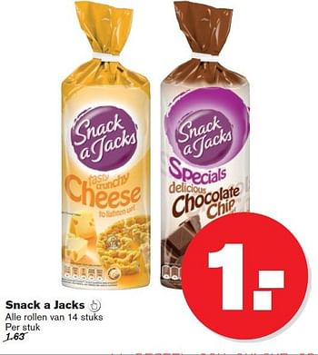 Aanbiedingen Snack a jacks - Snack a Jacks - Geldig van 10/09/2014 tot 16/09/2014 bij Hoogvliet